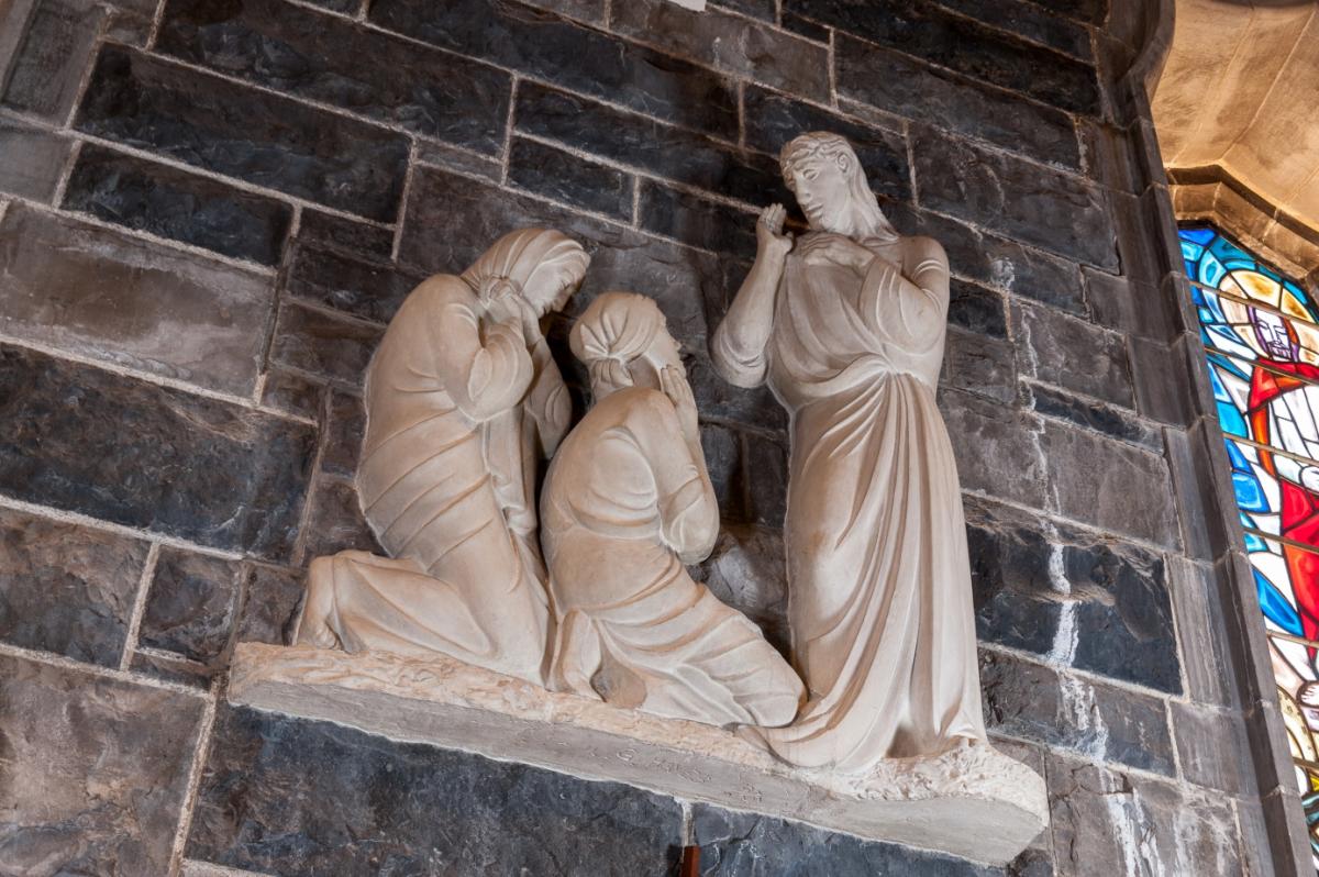 Eighth Station: Jesus comforts the women of Jerusalem