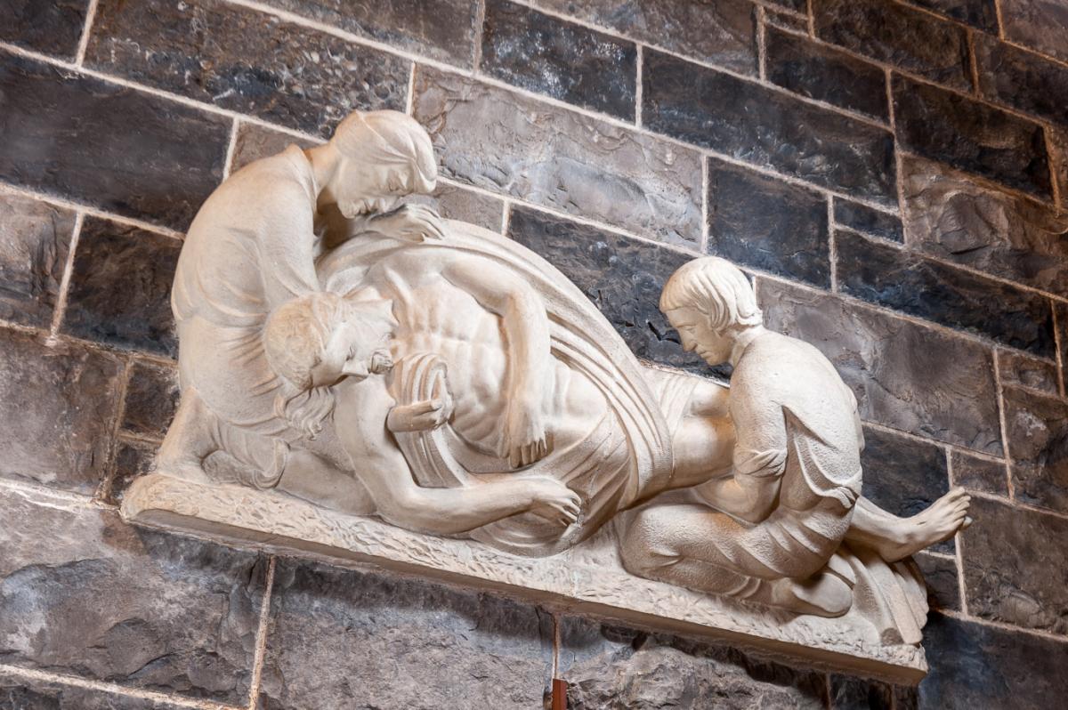 Fourteenth Station: Jesus is laid in the tomb